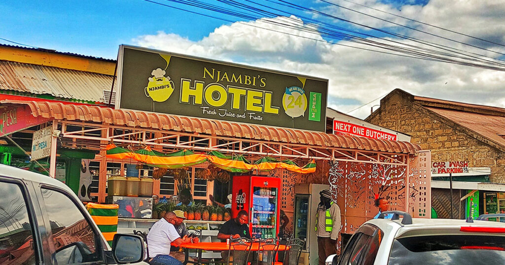 njambis hotel restaurant Naivasha cbd places to eat