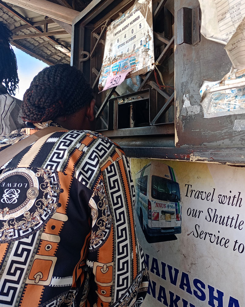 Fare 350 Naivasha stage in Nairobi NNUS Bus Service Nairobi Stage Junction of Ronald Ngala and River Road