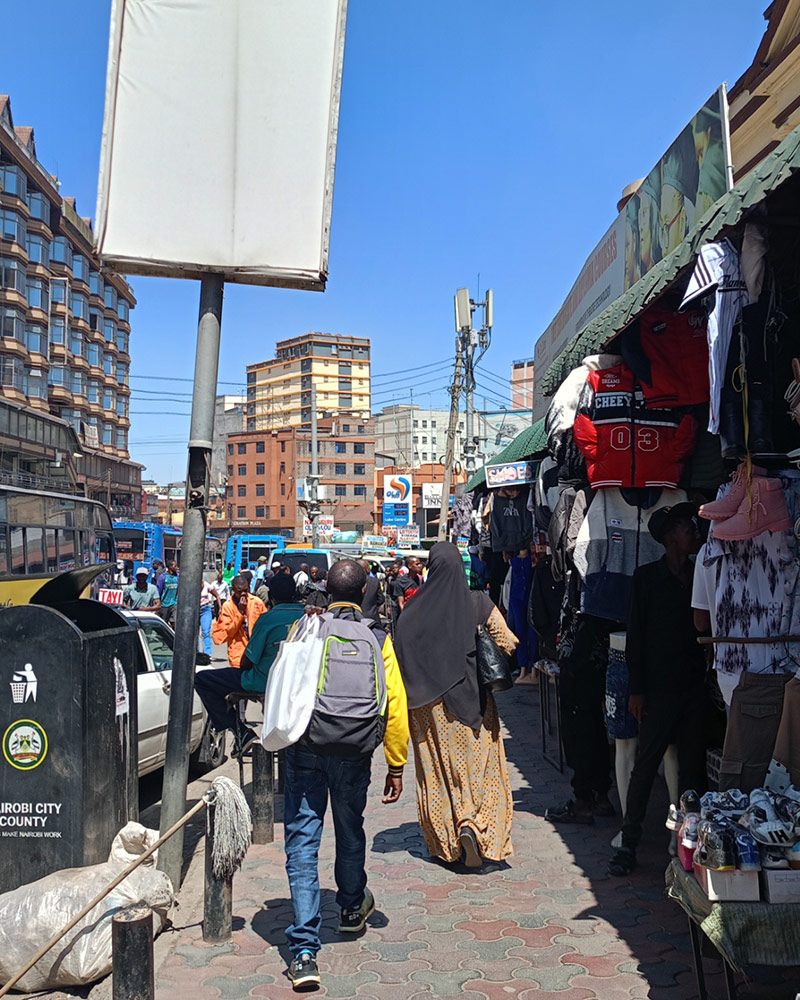 Naivasha stage in Nairobi NNUS Bus Service Nairobi Stage Busy Junction of Ronald Ngala and River Road 6