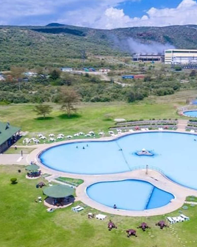 Olkarai Geothermal Spa Naivasha - Arial view of the pool - The Three Lagoons