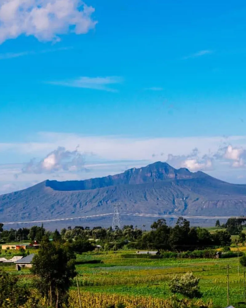 Hiking Mount Longonot View from a matatu to Naivasha